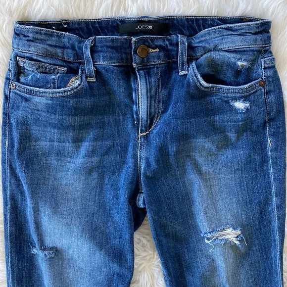 Joe's Jeans The Skinny Rolled Distressed Keagan Ankle Cut