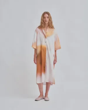KAFTAN SHIRT DRESS IN PRINT