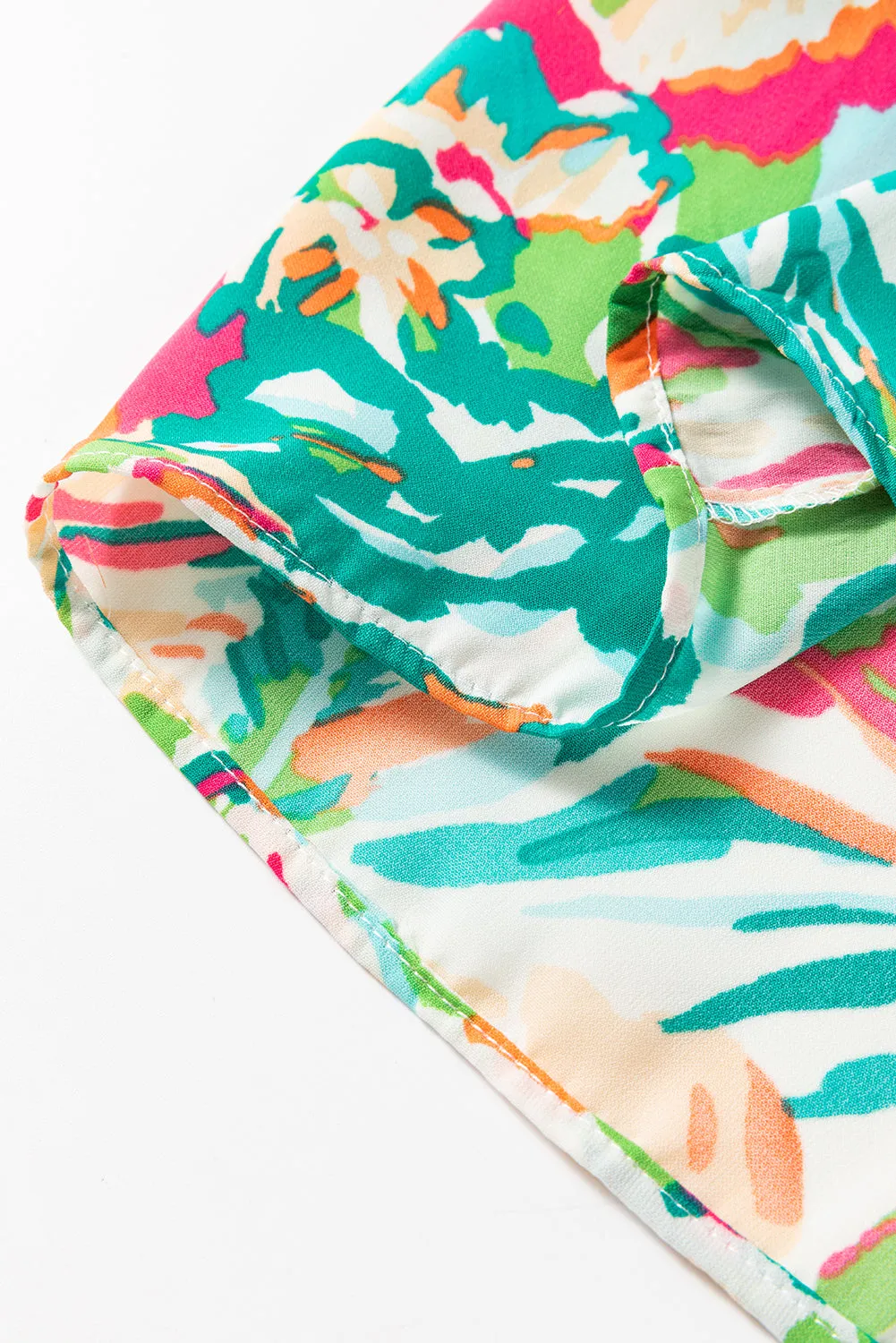 KaleaBoutique Abstract Printed High Waist Tiered Maxi Skirt
