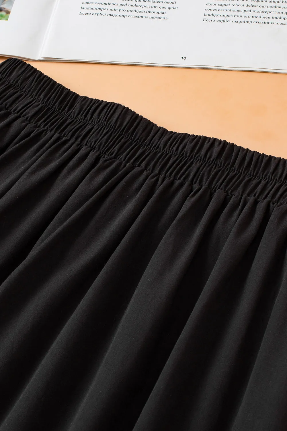 KaleaBoutique Ricrac Trim Colorblock High Waist Long Skirt
