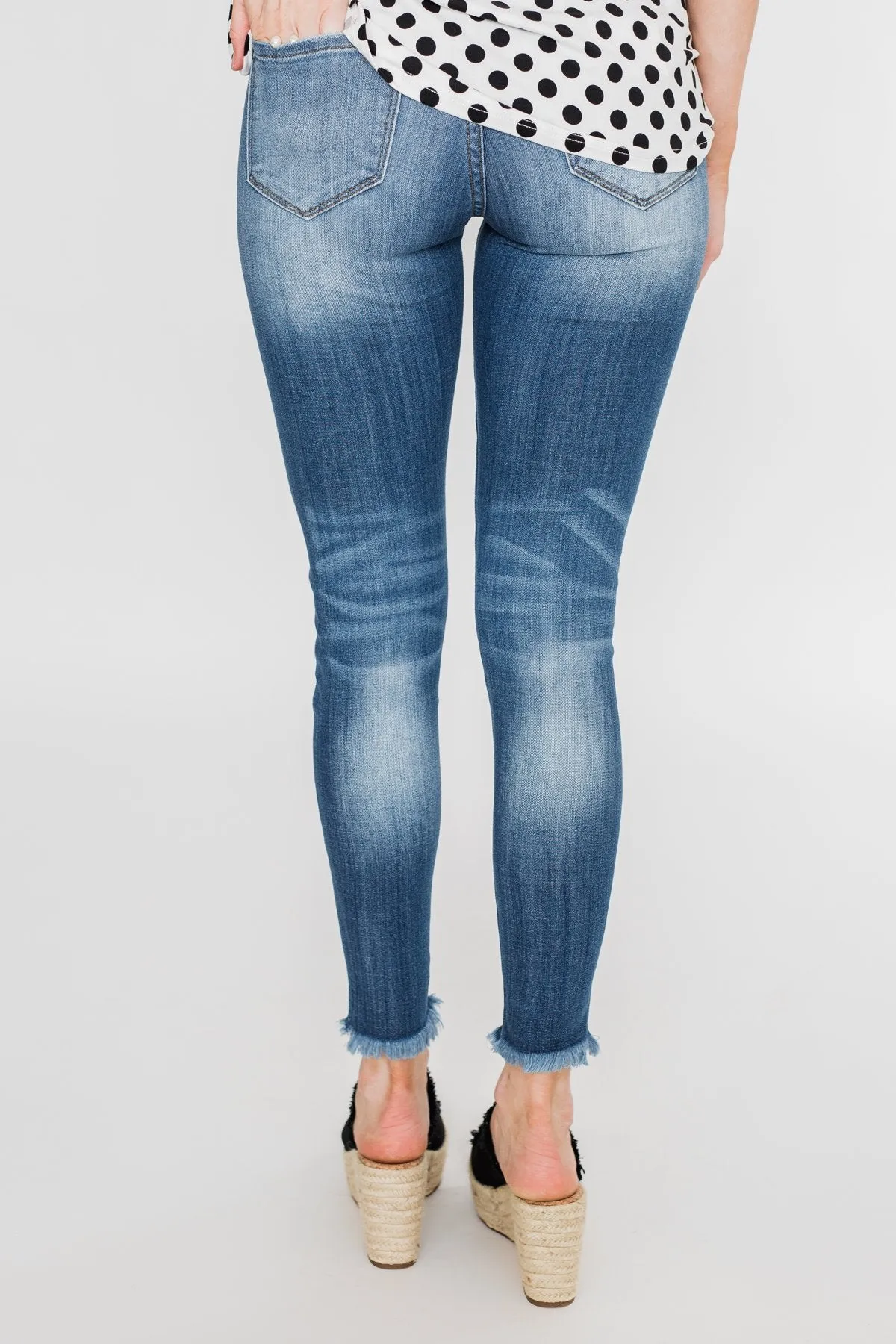 KanCan Distressed Skinny Jeans- Sammy Wash