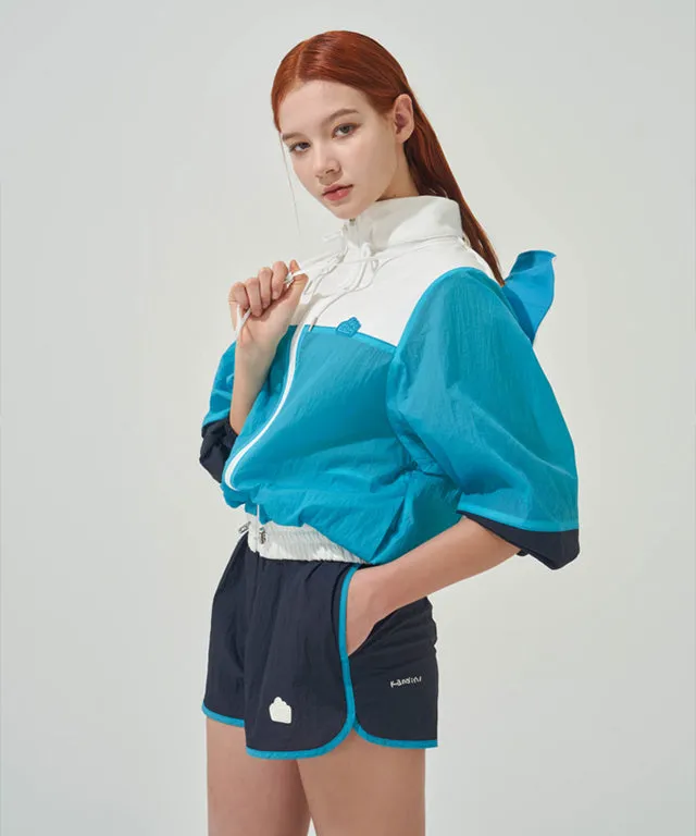 KANDINI Color Block Set-up Pants - Navy