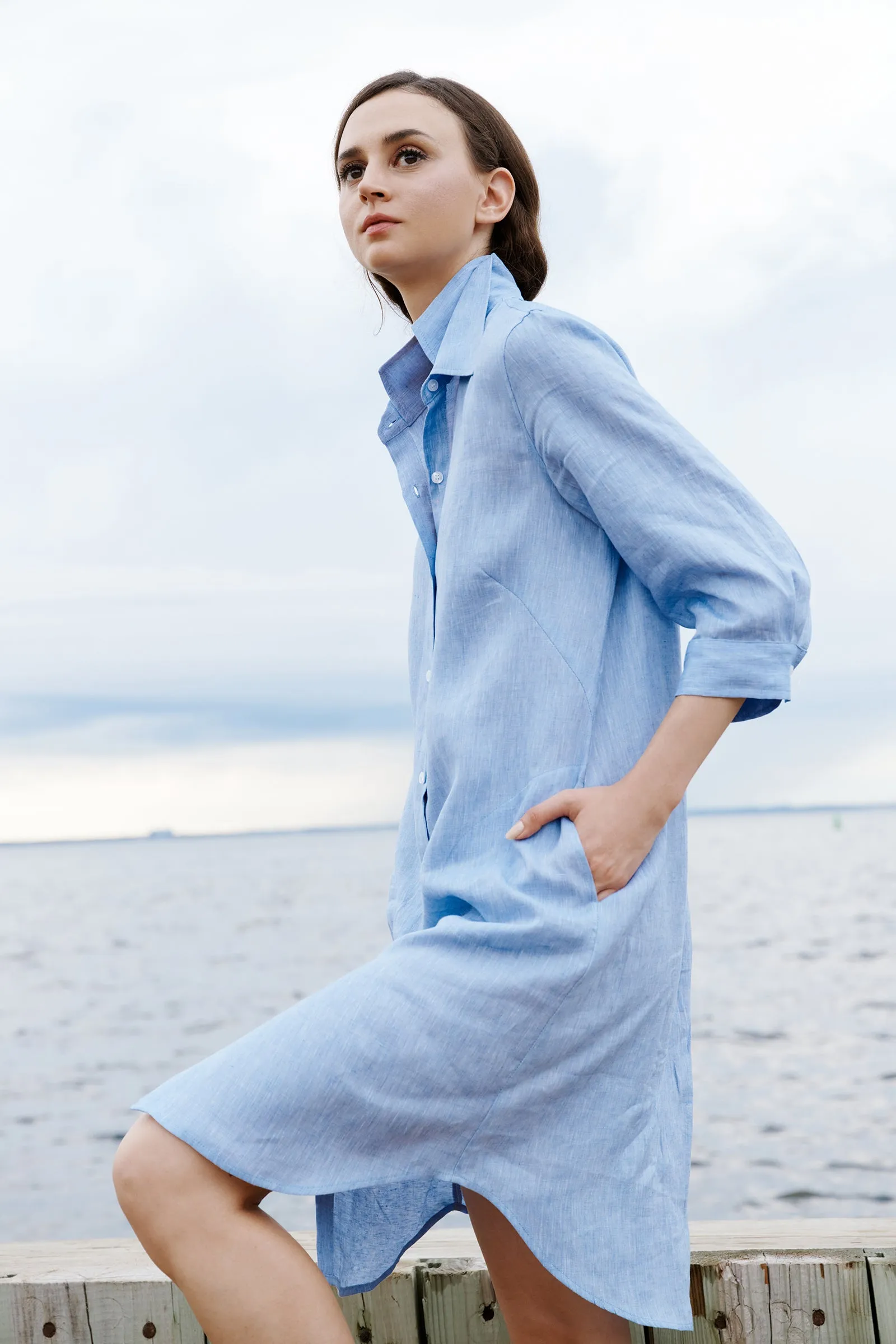 Katie Dress - Sky Blue
