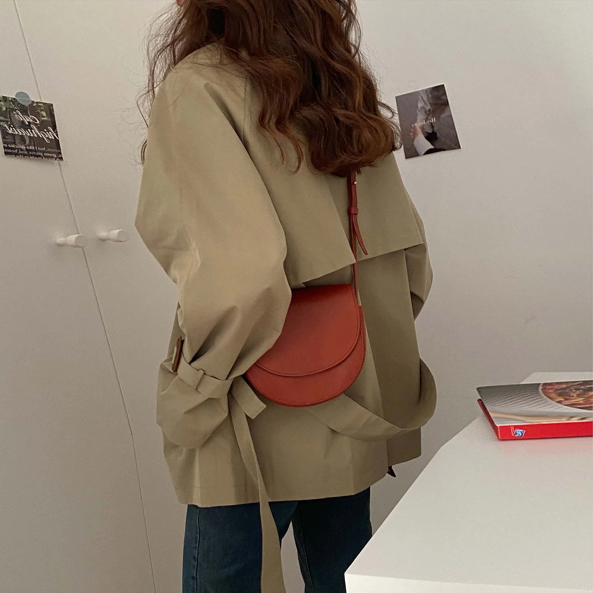 Khaki Trench Coat for Women
