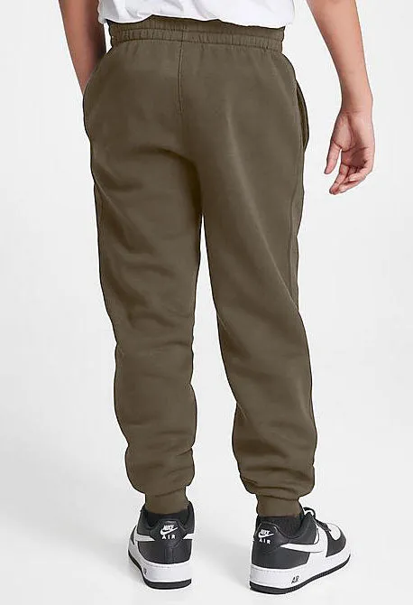 Kids Solid Unisex Sweat pants (terry) Brown