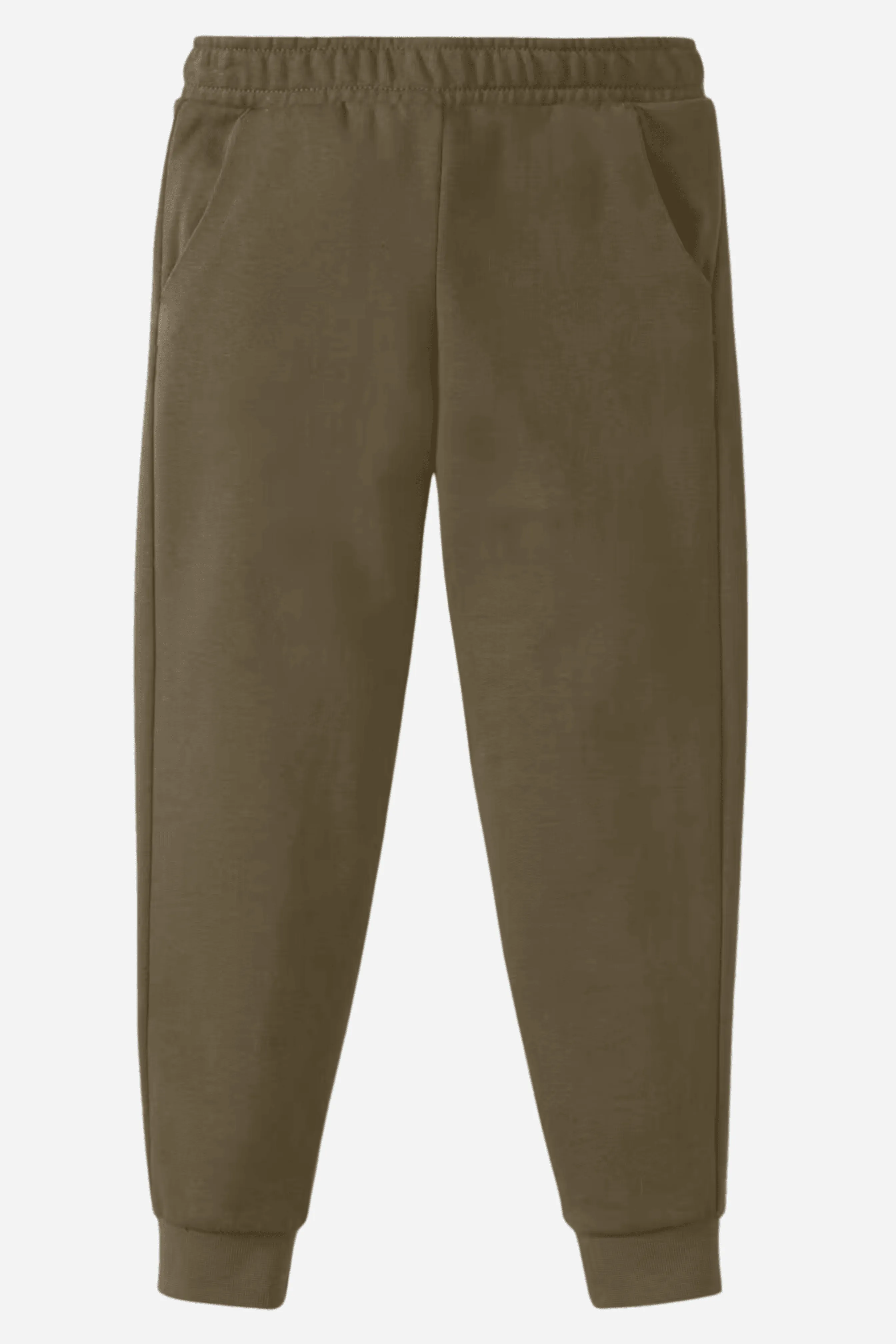 Kids Solid Unisex Sweat pants (terry) Brown