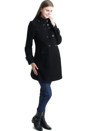 Kimi   Kai Maternity "Penelope" Wool Blend A-Lined Coat