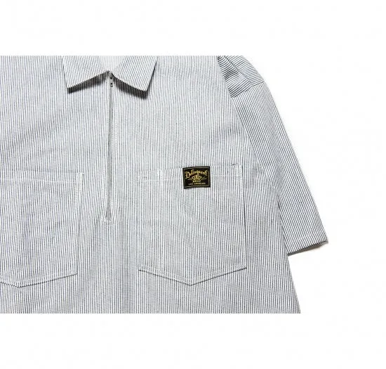 LA Monster 1/4 zip work shirt in Hickory
