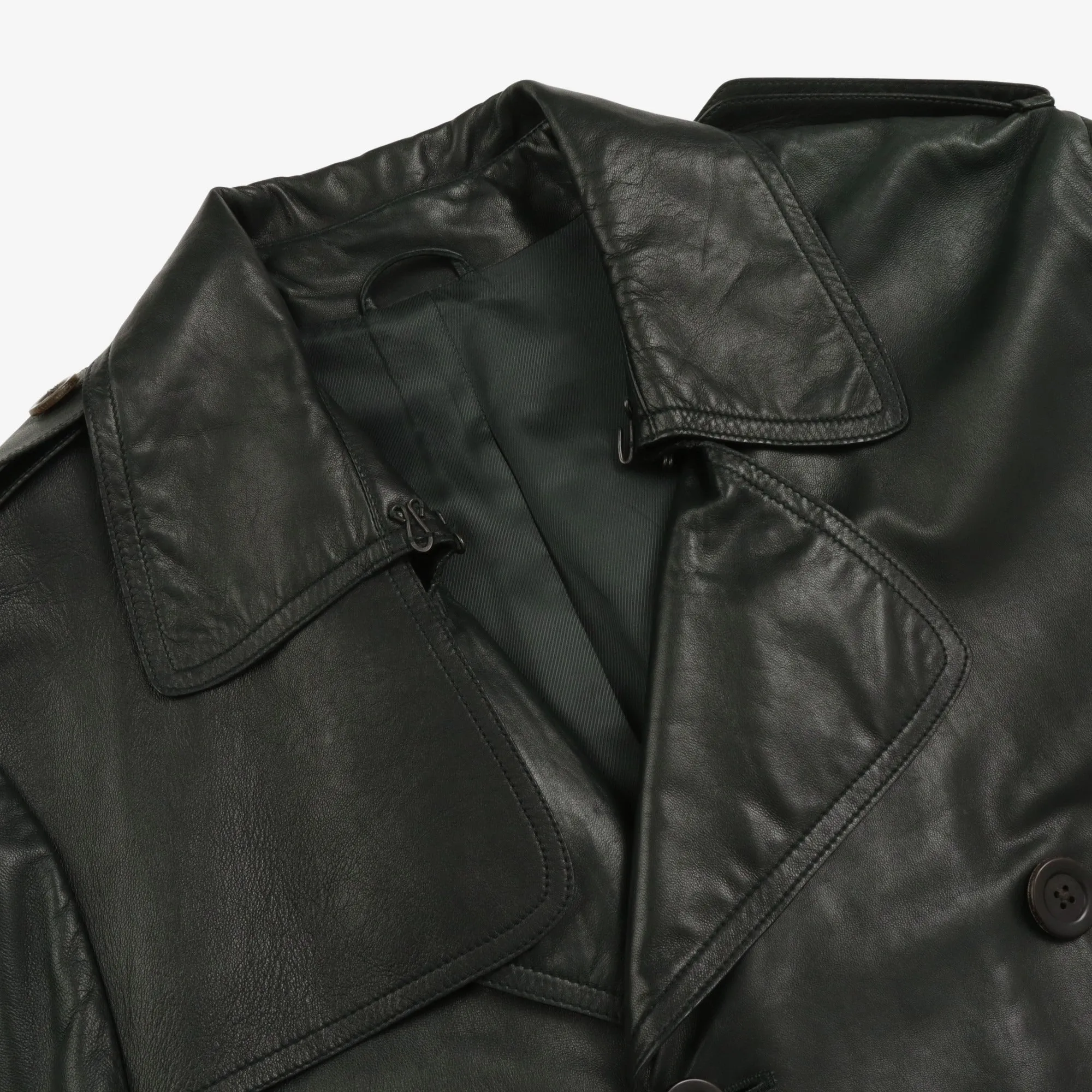 Leather Trench Coat