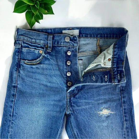 Levi’s Altered 501 Skinny Jeans in Moody Blues