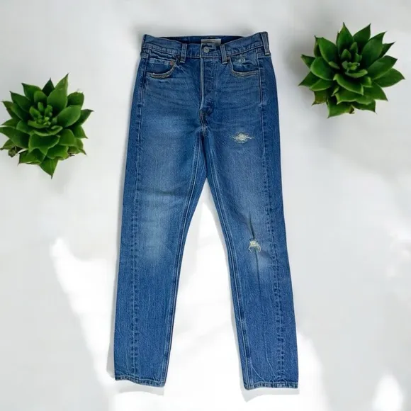 Levi’s Altered 501 Skinny Jeans in Moody Blues