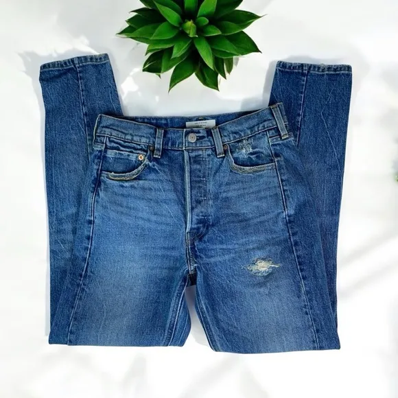 Levi’s Altered 501 Skinny Jeans in Moody Blues