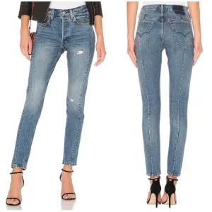 Levi’s Altered 501 Skinny Jeans in Moody Blues