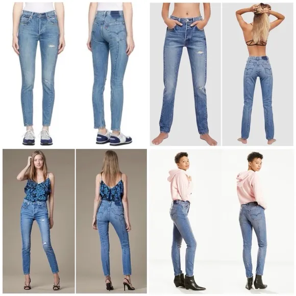 Levi’s Altered 501 Skinny Jeans in Moody Blues