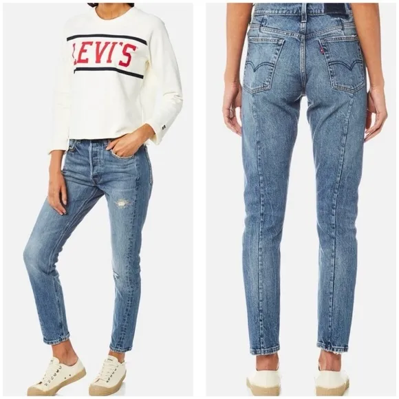 Levi’s Altered 501 Skinny Jeans in Moody Blues