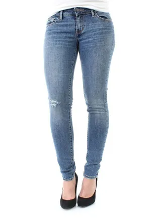 Levi's Womens 711 Skinny 0010 Star Gaze Wash Slim Skinny Stretch Denim Jeans Size 33 X 34