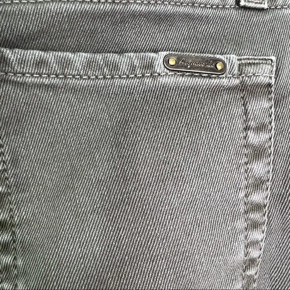 Like New Acquaverde Scarlett Mid Rise Raw Hem Skinny Jeans Fatigue Women’s Sz 25
