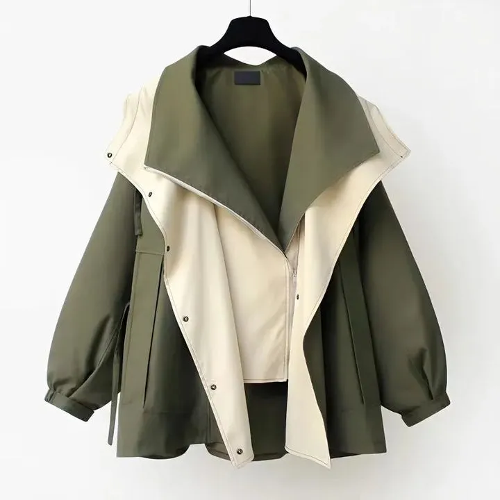 Lilyna Stylish Water-Resistant Trench Coat