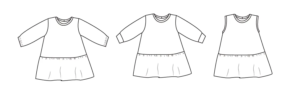 Low waist dress
