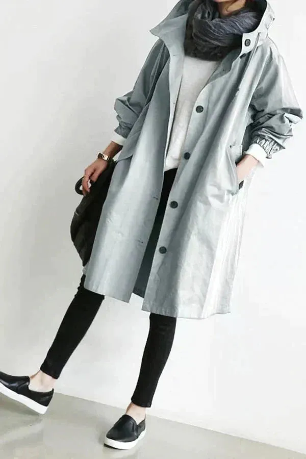 Lunara - Stylish Belted Trench Coat