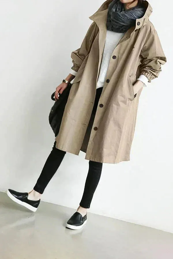 Lunara - Stylish Belted Trench Coat