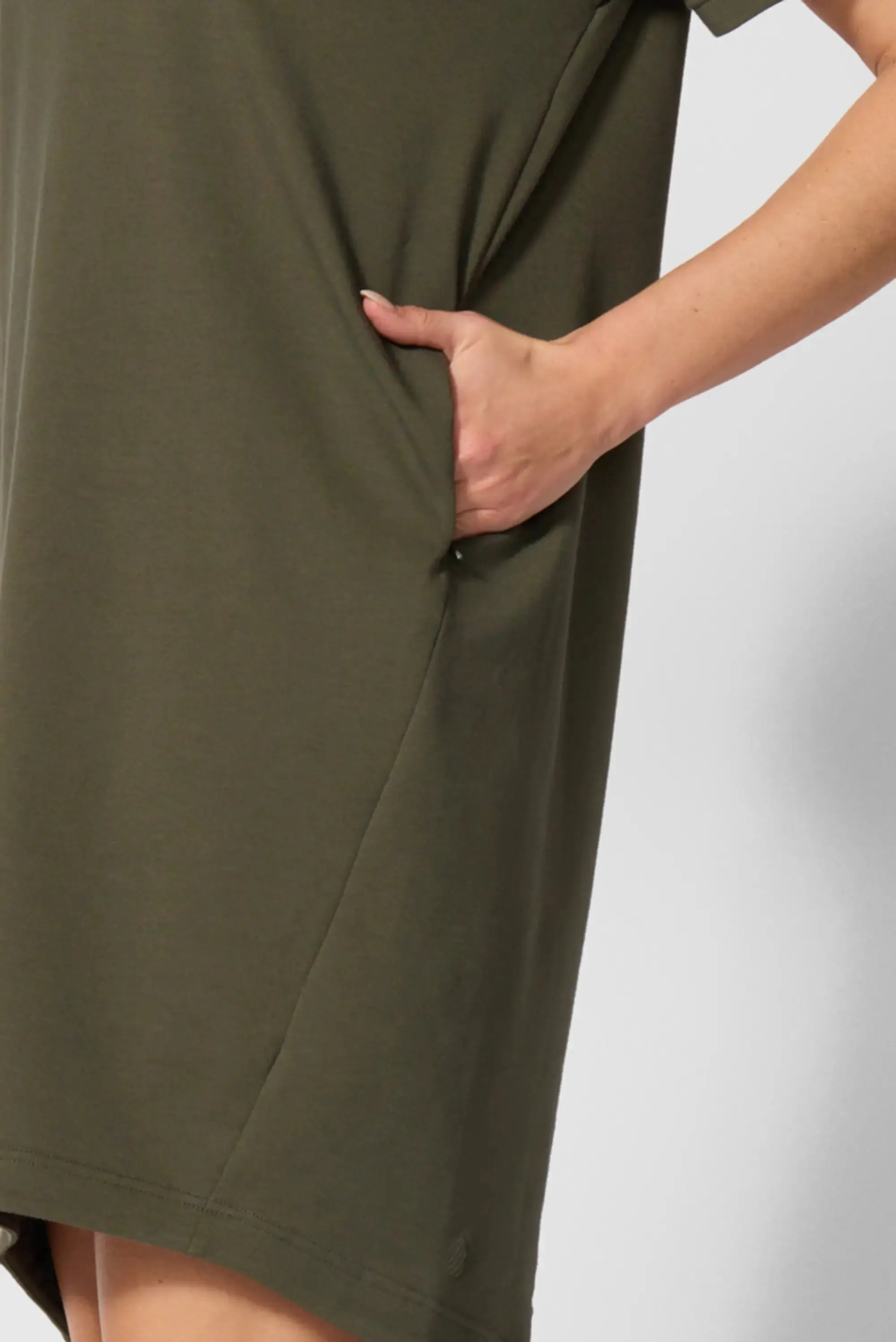 Luxe Terry T-Shirt Dress - Kambaba