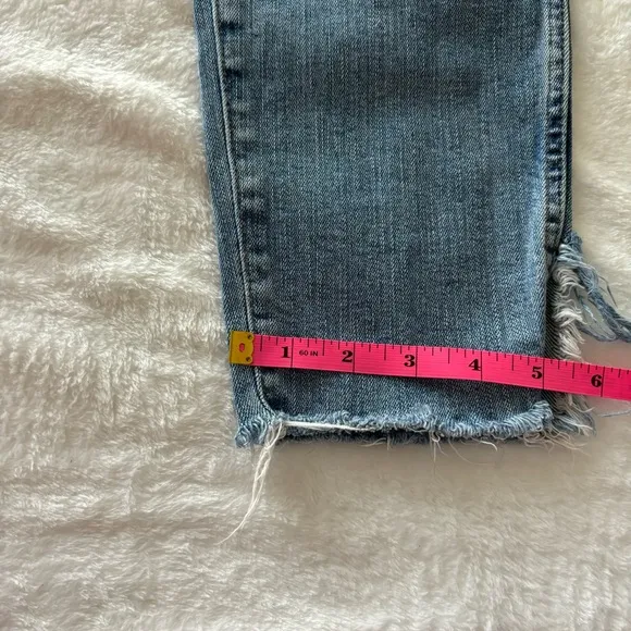 Madewell 10” High Rise Skinny Crop Jeans Distressed, Size 31
