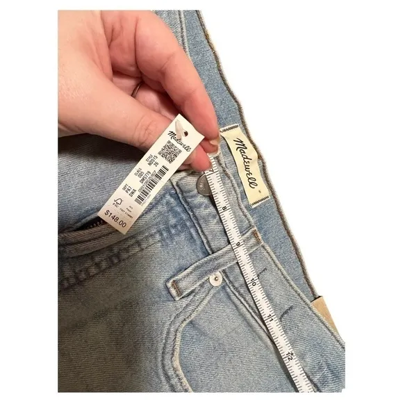 Madewell The Perfect Vintage Straight Jean Knee-Rip Edition Size 26