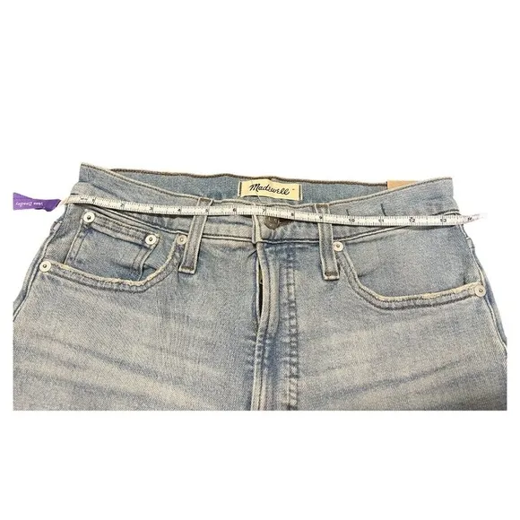 Madewell The Perfect Vintage Straight Jean Knee-Rip Edition Size 26