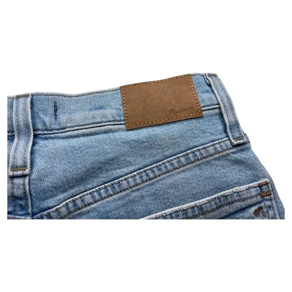 Madewell The Perfect Vintage Straight Jean Knee-Rip Edition Size 26