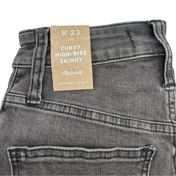 Madewell Women's Curvy High-Rise Skinny Jeans | Standard | Black Sea | 23