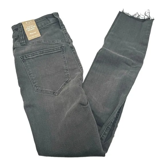 Madewell Women's Curvy High-Rise Skinny Jeans | Standard | Black Sea | 23