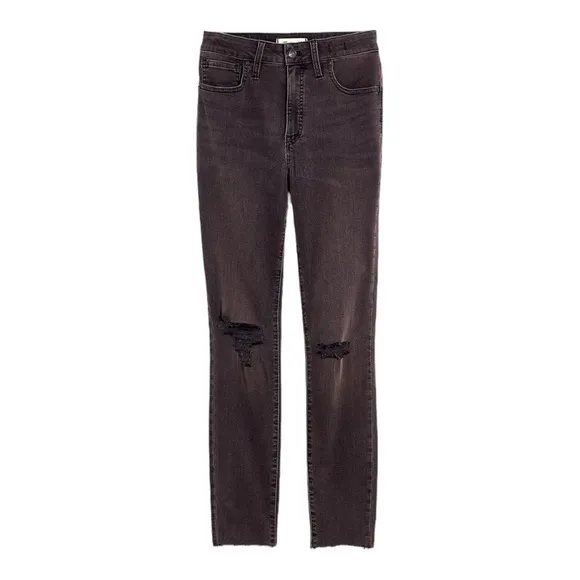 Madewell Women's Curvy High-Rise Skinny Jeans | Standard | Black Sea | 23