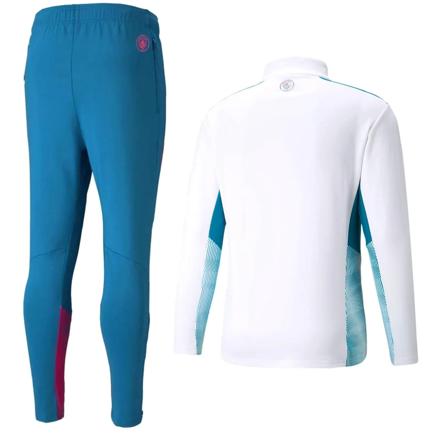 Manchester City white/blue training technical tracksuit 2022 - Puma