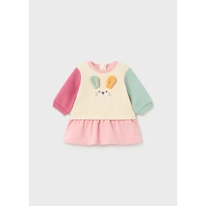 Mayoral Bunny Sweatshirt Dress