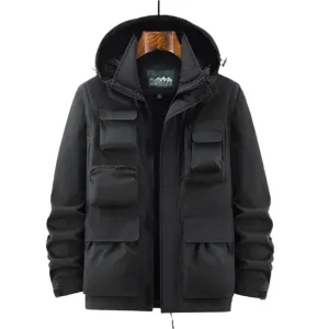Men Bomber Shell Jacket | Hooded | Windbreaker | Waterproof