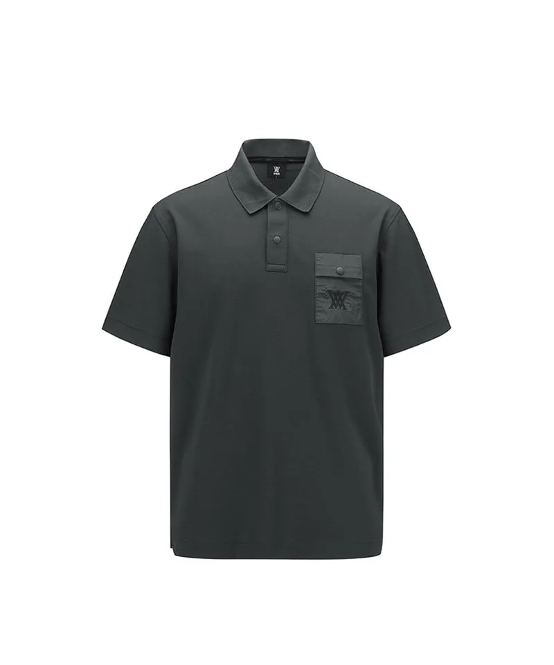 Men Pocket Detail Short T-Shirt - D/Gray