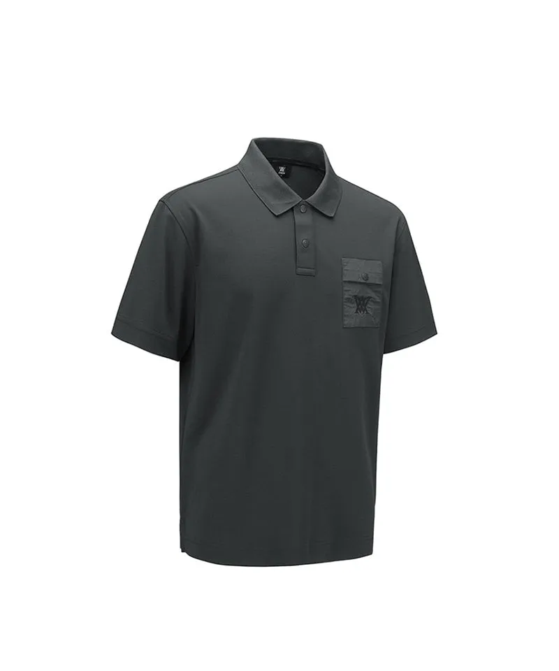 Men Pocket Detail Short T-Shirt - D/Gray