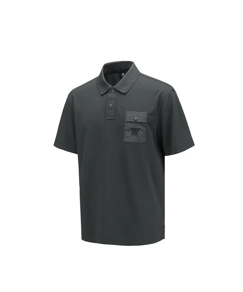 Men Pocket Detail Short T-Shirt - D/Gray
