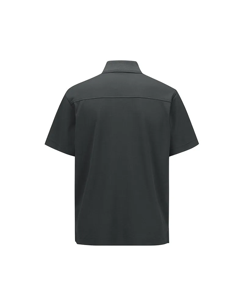 Men Pocket Detail Short T-Shirt - D/Gray