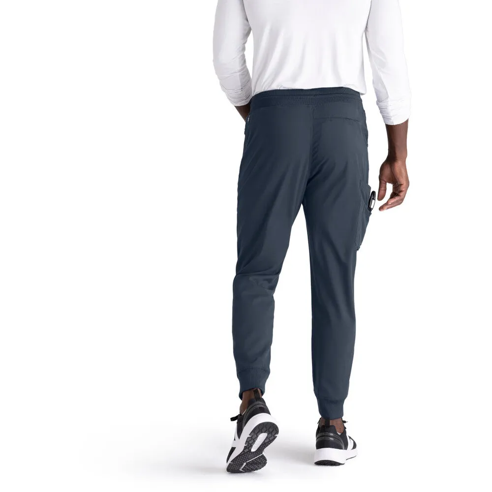 Men's Murphy Jogger Scrub Pant - Greys Anatomy Spandex Stretch Collection / Color - Steel / Fit - Regular / Sizes - XS, S, M, L, XL, 2XL, 3XL by Barco Uniforms