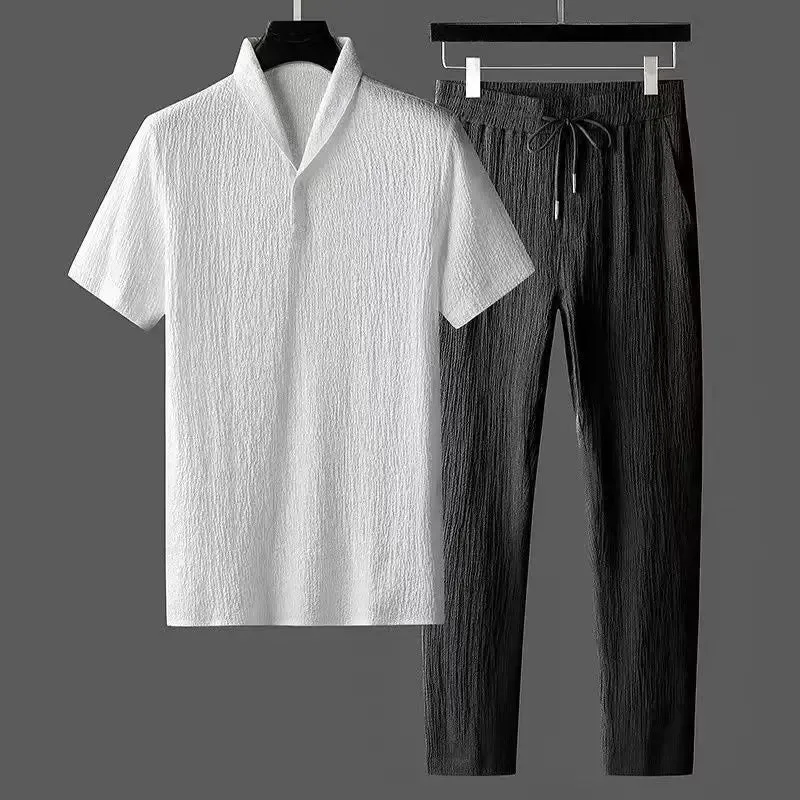 Men's Summer Casual Set - T-Shirt and Pants Jogger Tracksuit