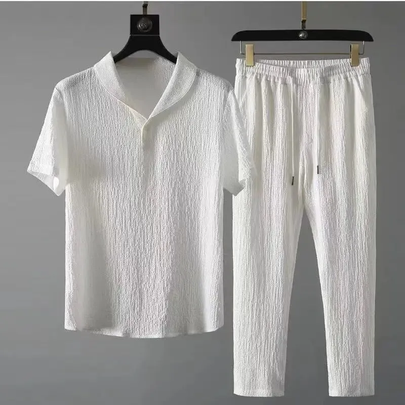 Men's Summer Casual Set - T-Shirt and Pants Jogger Tracksuit