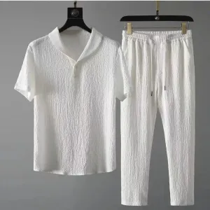Men's Summer Casual Set - T-Shirt and Pants Jogger Tracksuit