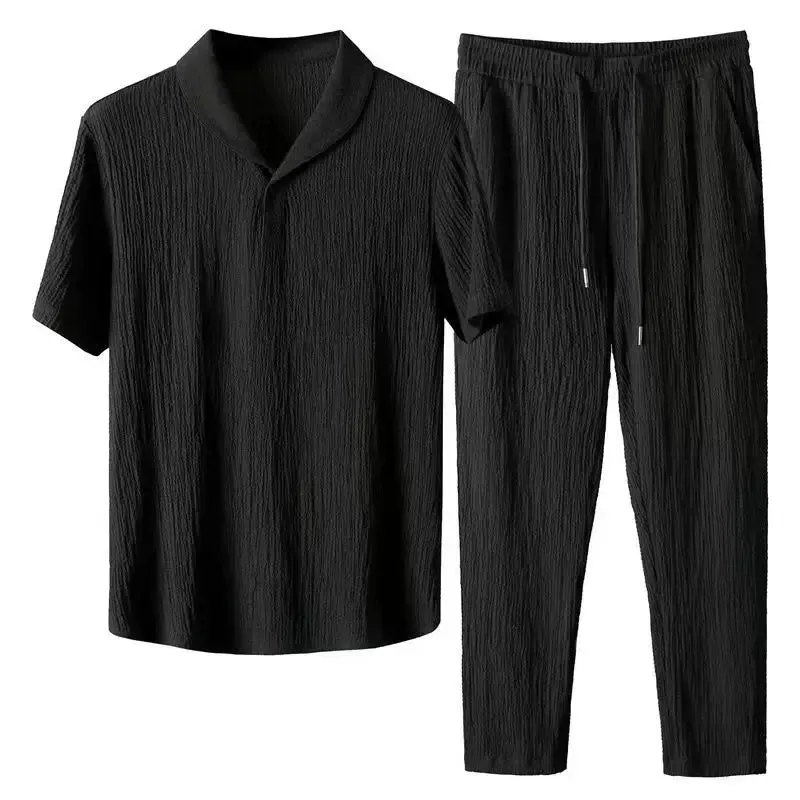 Men's Summer Casual Set - T-Shirt and Pants Jogger Tracksuit