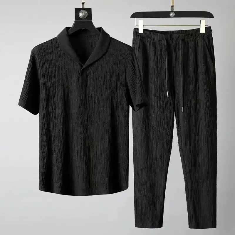 Men's Summer Casual Set - T-Shirt and Pants Jogger Tracksuit