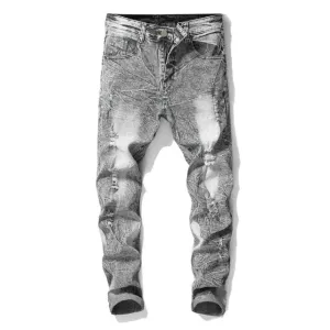 Men's Vintage Distressed Jeans Up To Size 42