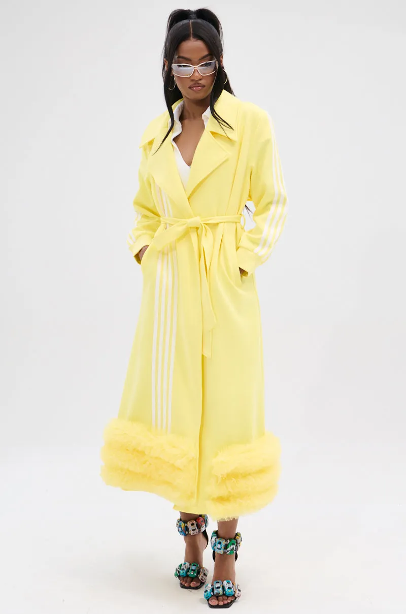 MIMOSA TULLE TRIM TRENCH