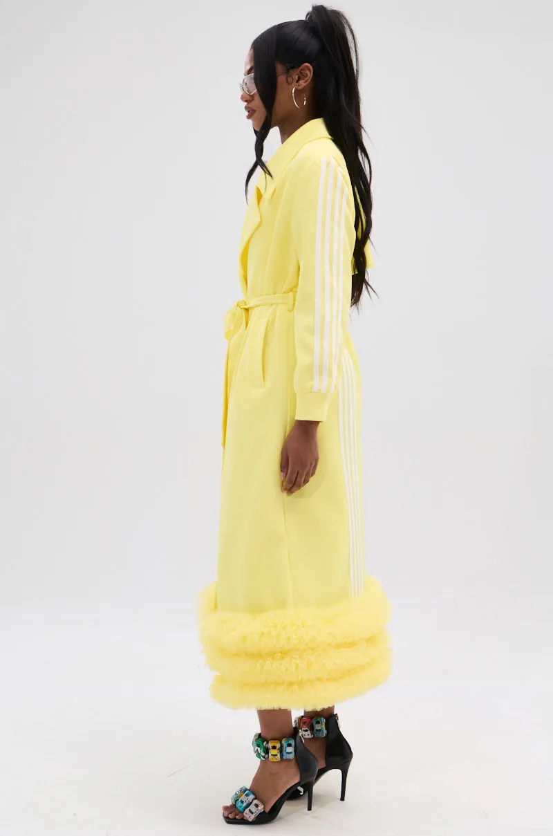 MIMOSA TULLE TRIM TRENCH