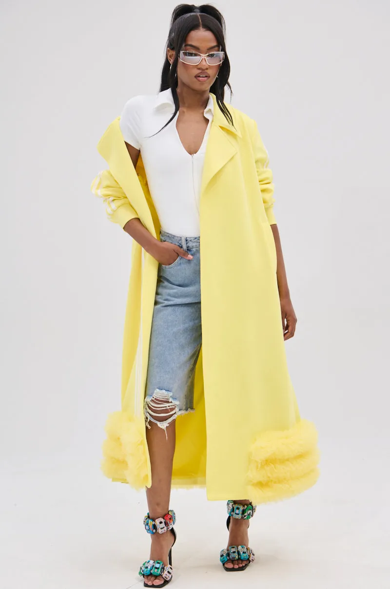 MIMOSA TULLE TRIM TRENCH